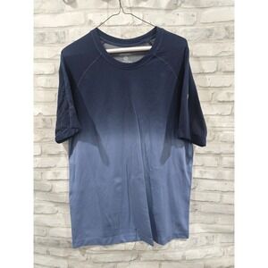 Fabletics Men's Training Day Tee Blue Ombre Size Large Athletic Shirt‎